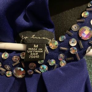 Dark blue form fitting dress